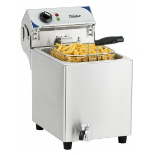 Friteuse électrique avec vanne de vidange 7 litres