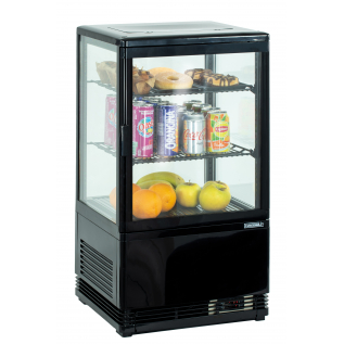 Mini vetrina refrigerata positiva 58L Nera