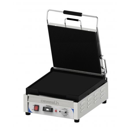 Contact grill premium zacht-geribbeld met timer - XL