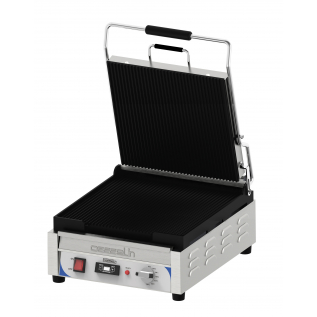 Panini Grill XL Premium Kompakt - Gerillt / Gerillt - mit Timer