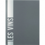 Carte des vins Tendance A4 Gris 2 vues