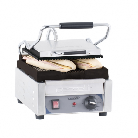 Grade A - Grill Panini Petit Premium Rainurée - Rainurée