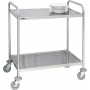 Stainless steel trolley 2 shelves