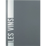 Carte des vins Tendance A4 Gris 2 vues