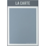 Menu recto verso Gris