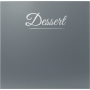 Carte des desserts Classique gris 4 vues