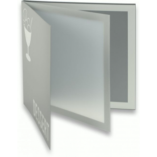 Carte des desserts Moderne gris 4 vues