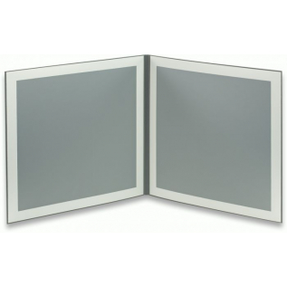 Carte des desserts Tendance gris 2 vues