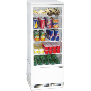 Vetrina refrigerata positiva 98L Bianca