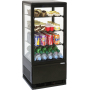 Vitrina refrigeradora 78L, negro