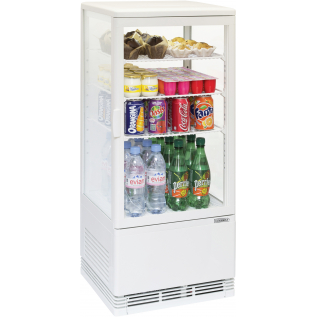Mini vetrina refrigerato positiva 78L Bianca