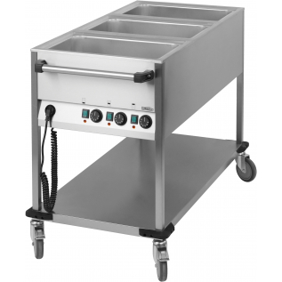 Візок - підігрівач страв Bain-marie  
3 х GN 1/1