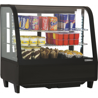 Refrigerated display case 100L black