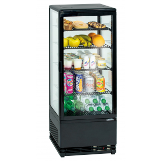 Vetrina refrigerata positiva 98L Nera