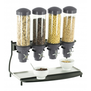 Four canisters cereals dispenser