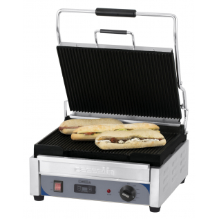 Panini Grill Premium GRAND | Geribbeld/Geribbeld met timer