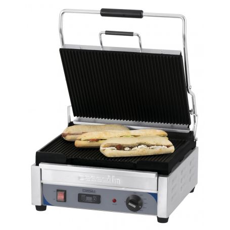Panini Grill Premium GRAND | Geribbeld/Geribbeld met timer